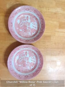 Churchill-Willow-Rosa-Pink-Saucers-Set-of-