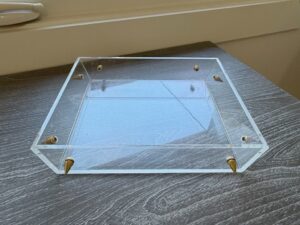 Clear-Acrylic-Photo-Frame-with-Metal-Posts-second-image