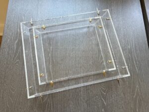 Clear-Acrylic-Photo-Frame-with-Metal-Posts-third-image