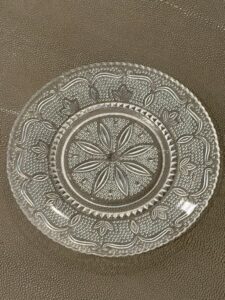 Clear-Glass-Heritage-Pattern-Plate-by-Federal-Glass-2