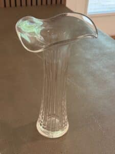 Clear-Glass-Trumpet-Vase-with-Fluted-Body-2