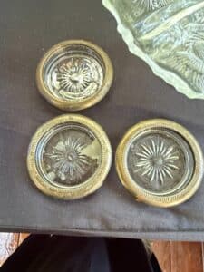 Cloisonn-Enamel-Miniature-Vase-and-Silver-Plated-Glass-Coasters-Set-of-third-image