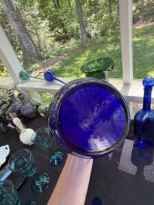 Cobalt-Blue-Art-Glass-Vase-second-image