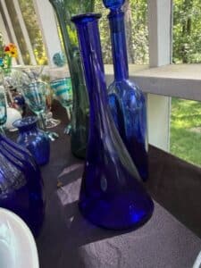 Cobalt-Blue-Blown-Glass-Vase-second-image