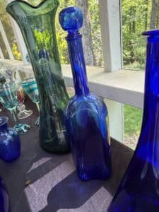 Cobalt-Blue-Blown-Glass-Vase-third-image