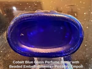 Cobalt-Blue-Glass-Perfume-Bottle-with-Beaded-Embellishments-Possibly-Empoli