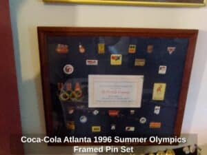 Coca-Cola-Atlanta-Summer-Olympics-Framed-Pin-Set