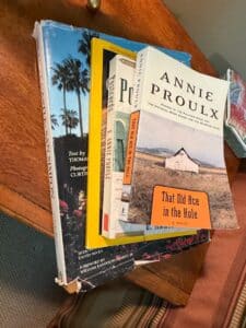 Collection-of-Annie-Proulx-Novels-That-Old-Ace-in-the-Hole-Postcards-and-Hearst-Castle-San-Simeon