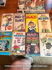 Collection-of-MAD-Magazine-and-Superman-Books