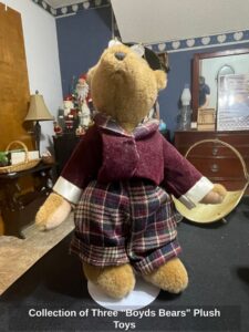 Collection-of-Three-Boyds-Bears-Plush-Toys-second-image