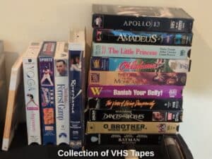 Collection-of-VHS-Tapes
