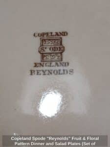 Copeland-Spode-Reynolds-Fruit-Floral-Pattern-Dinner-and-Salad-Plates-Set-of-second-image