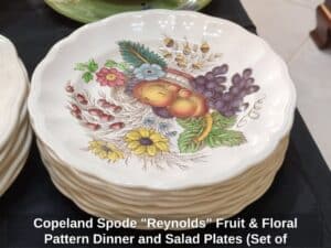 Copeland-Spode-Reynolds-Fruit-Floral-Pattern-Dinner-and-Salad-Plates-Set-of-third-image