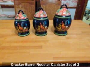 Cracker-Barrel-Rooster-Canister-Set-of