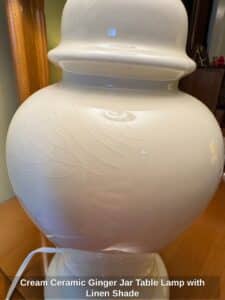 Cream-Ceramic-Ginger-Jar-Table-Lamp-with-Linen-Shade-second-image