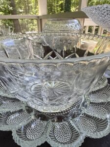 Crystal-Punch-Bowl-Set-with-Underplate-Heisey-Sunburst-Pattern
