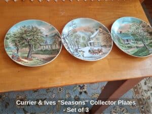 Currier-Ives-Seasons-Collector-Plates-Set-of