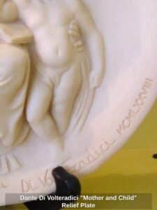 Dante-Di-Volteradici-Mother-and-Child-Relief-Plate-third-image