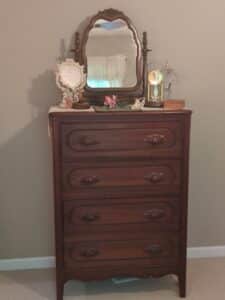 Davis-Cabinet-Company-Lillian-Russell-Collection-Walnut-Dresser-with-Mirror