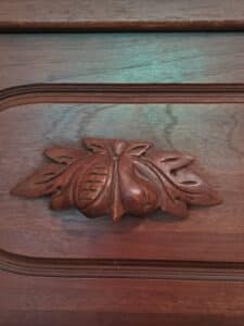 Davis-Cabinet-Company-Lillian-Russell-Collection-Walnut-Dresser-with-Mirror-fourth-image