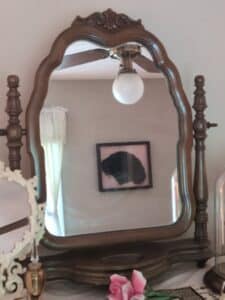 Davis-Cabinet-Company-Lillian-Russell-Collection-Walnut-Dresser-with-Mirror-second-image