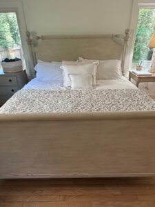 Distressed-Louis-Philippe-Style-Bed-Frame-third-image