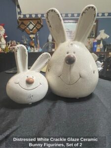 Distressed-White-Crackle-Glaze-Ceramic-Bunny-Figurines-Set-of