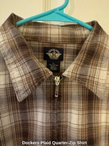 Dockers-Plaid-Quarter-Zip-Shirt-second-image