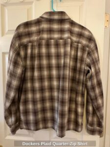 Dockers-Plaid-Quarter-Zip-Shirt-third-image