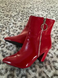 Dream-Pairs-Womens-Red-Patent-Leather-Pointed-Toe-Ankle-Boots-second-image