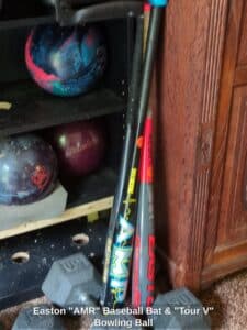 Easton-AMR-Baseball-Bat-Tour-V-Bowling-Ball