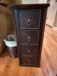 Embossed-Leather-Tall-Chest-of-Drawers