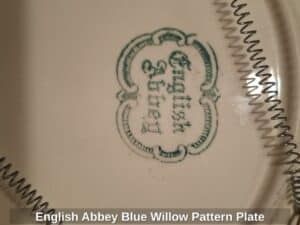 English-Abbey-Blue-Willow-Pattern-Plate-second-image