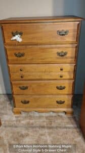 Ethan-Allen-Heirloom-Nutmeg-Maple-Colonial-Style-Drawer-Chest