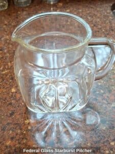 Federal-Glass-Starburst-Pitcher