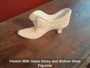 Fenton-Milk-Glass-Daisy-and-Button-Shoe-Figurine-third-image