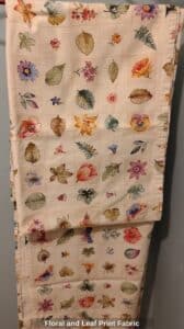 Floral-and-Leaf-Print-Fabric