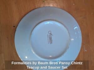Formalities-by-Baum-Bros-Pansy-Chintz-Teacup-and-Saucer-Set-second-image