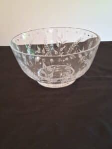 Fostoria-Wheat-Etch-Footed-Bowl