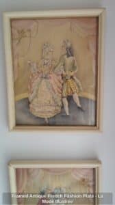 Framed-Antique-French-Fashion-Plate-La-Mode-Illustre