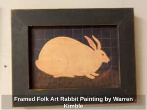 Framed-Folk-Art-Rabbit-Painting-by-Warren-Kimble