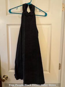 Free-People-Black-Denim-Halter-Dress