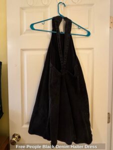 Free-People-Black-Denim-Halter-Dress-second-image