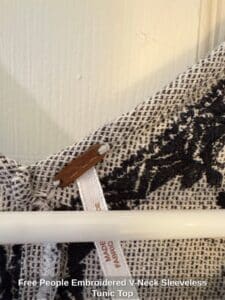 Free-People-Embroidered-V-Neck-Sleeveless-Tunic-Top-second-image