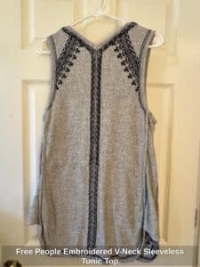 Free-People-Embroidered-V-Neck-Sleeveless-Tunic-Top-third-image