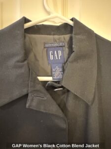 GAP-Womens-Black-Cotton-Blend-Jacket-second-image