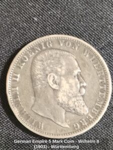 German-Empire-Mark-Coin-Wilhelm-II-Wrttemberg-second-image