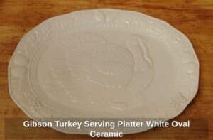 Gibson-Turkey-Serving-Platter-White-Oval-Ceramic