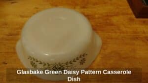 Glasbake-Green-Daisy-Pattern-Casserole-Dish-second-image