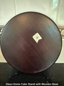 Glass-Dome-Cake-Stand-with-Wooden-Base-third-image